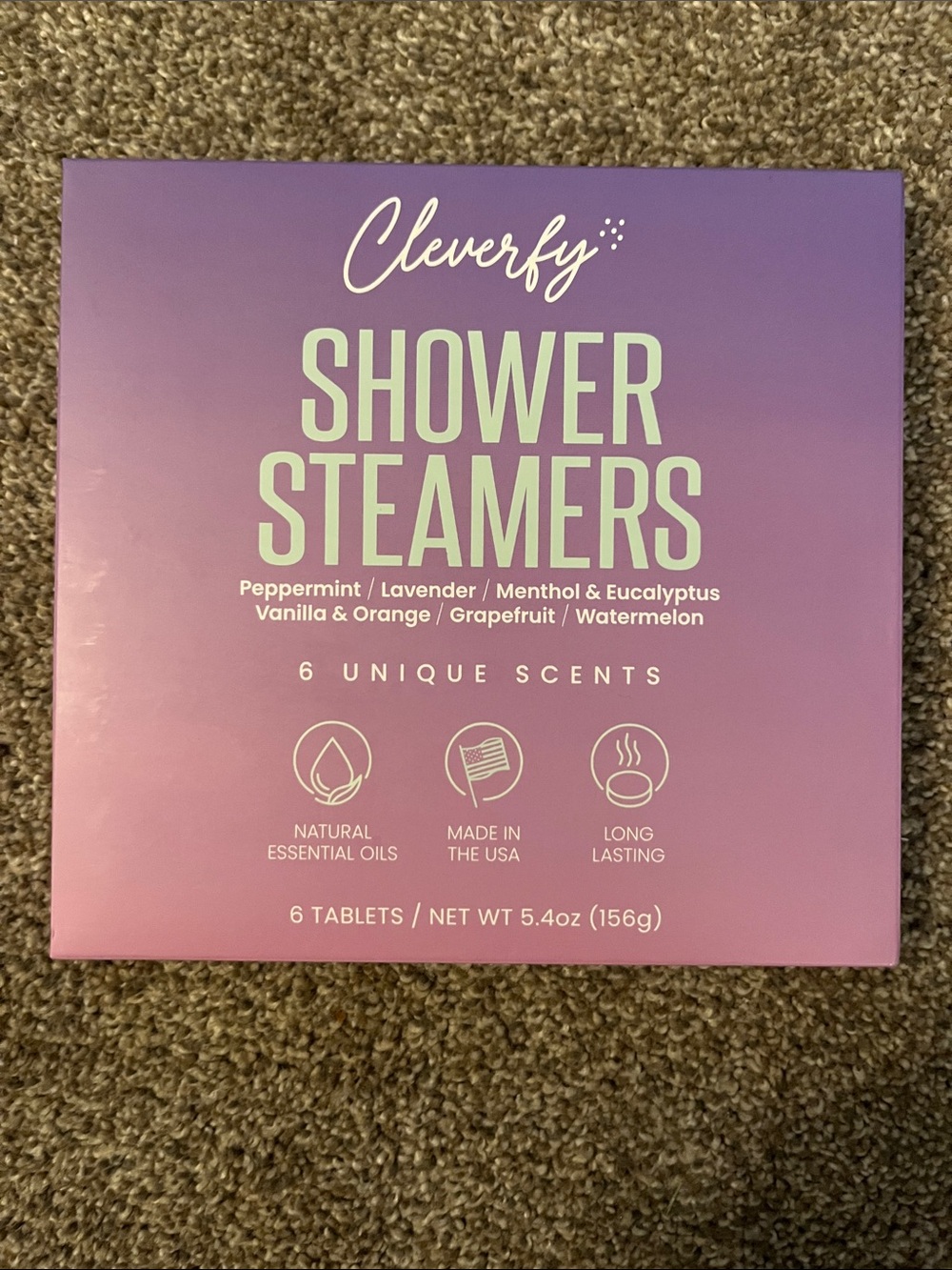 Purple Shower Steamers - 6 Unique Scents